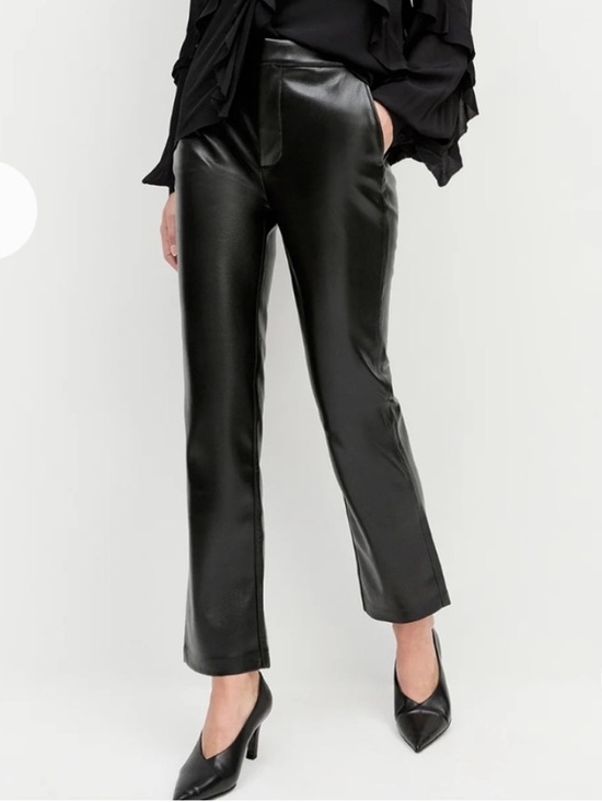 Favorite Daughter Pants - NWOT Favorite Daughter Carla Black Faux Leather Pant size 28